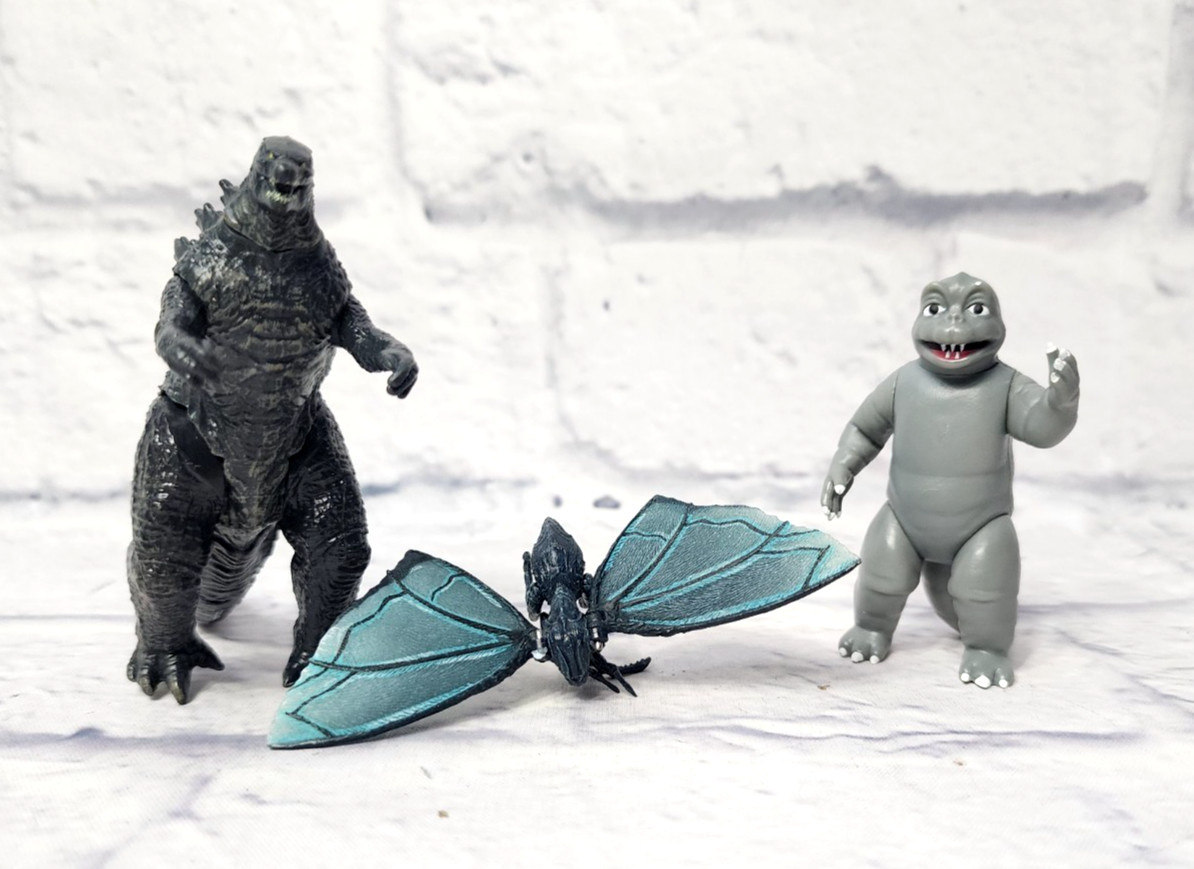 MINYA GODZILLA MOTHRA Action Figure Movie TOHO Jakks Super 7 Kaiju Monster LOT MINYA GODZILLA MOTHRA Action Figure Movie TOHO Jakks Super 7 Kaiju Monster LOT