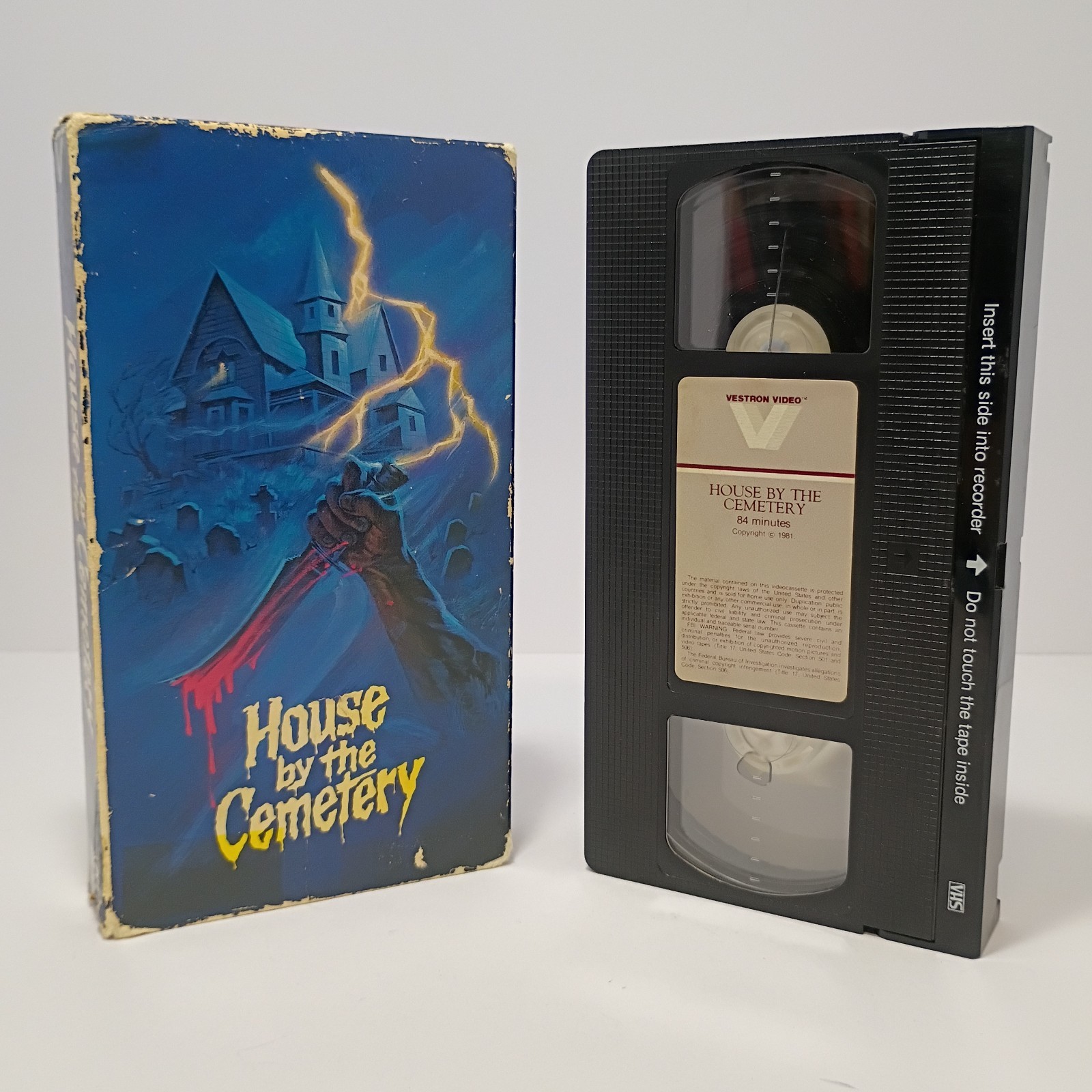 House By The Cemetery VHS 1981 Vestron Video Release Lucio Fulci Horror House By The Cemetery VHS 1981 Vestron Video Release Lucio Fulci Horror