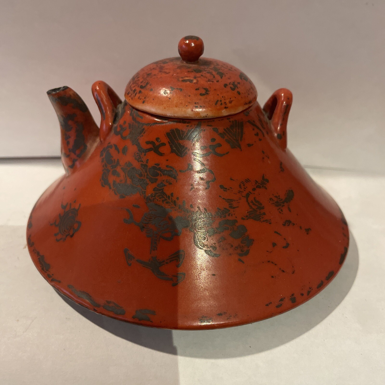 Japanese Kutani 19th Century Yixing Rendition Teapot Wataya Export Co Handmade Japanese Kutani 19th Century Yixing Rendition Teapot Wataya Export Co Handmade