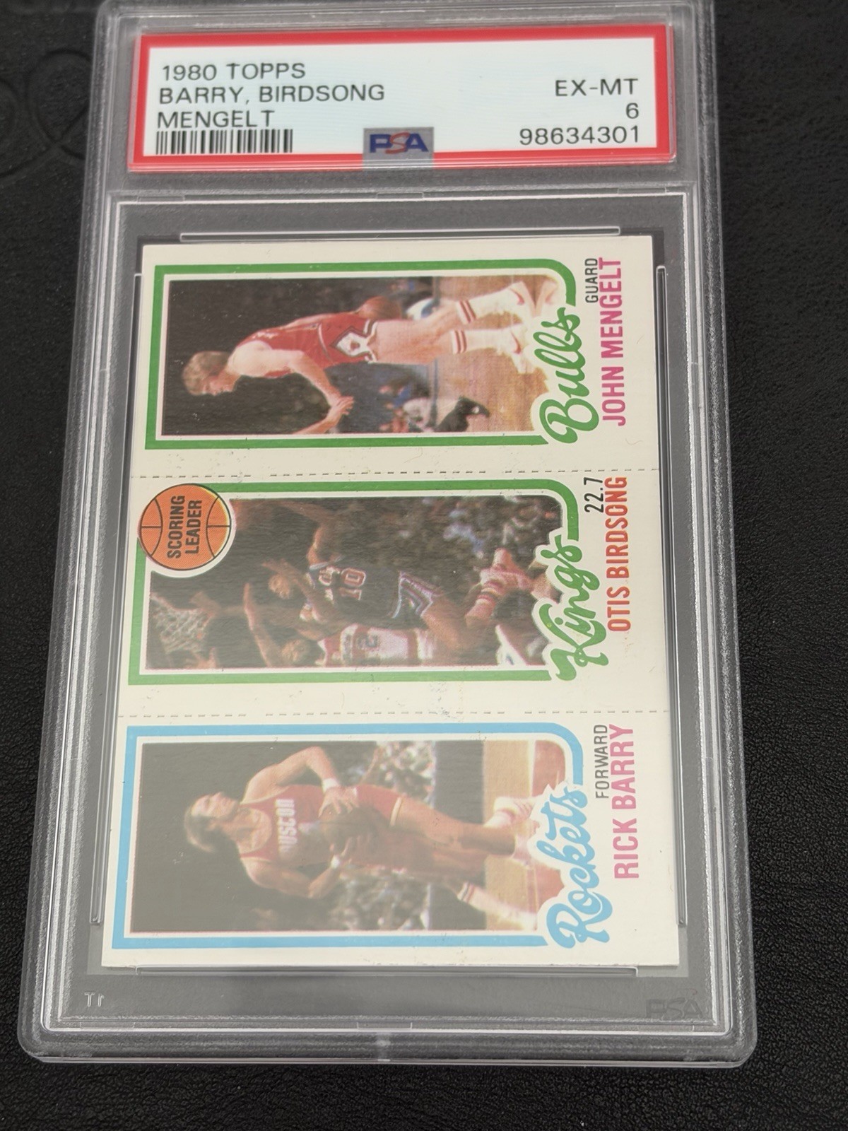 Topps 1980 Rick Barry Otis Birdsong John Mengelt PSA 6 Topps 1980 Rick Barry Otis Birdsong John Mengelt PSA 6