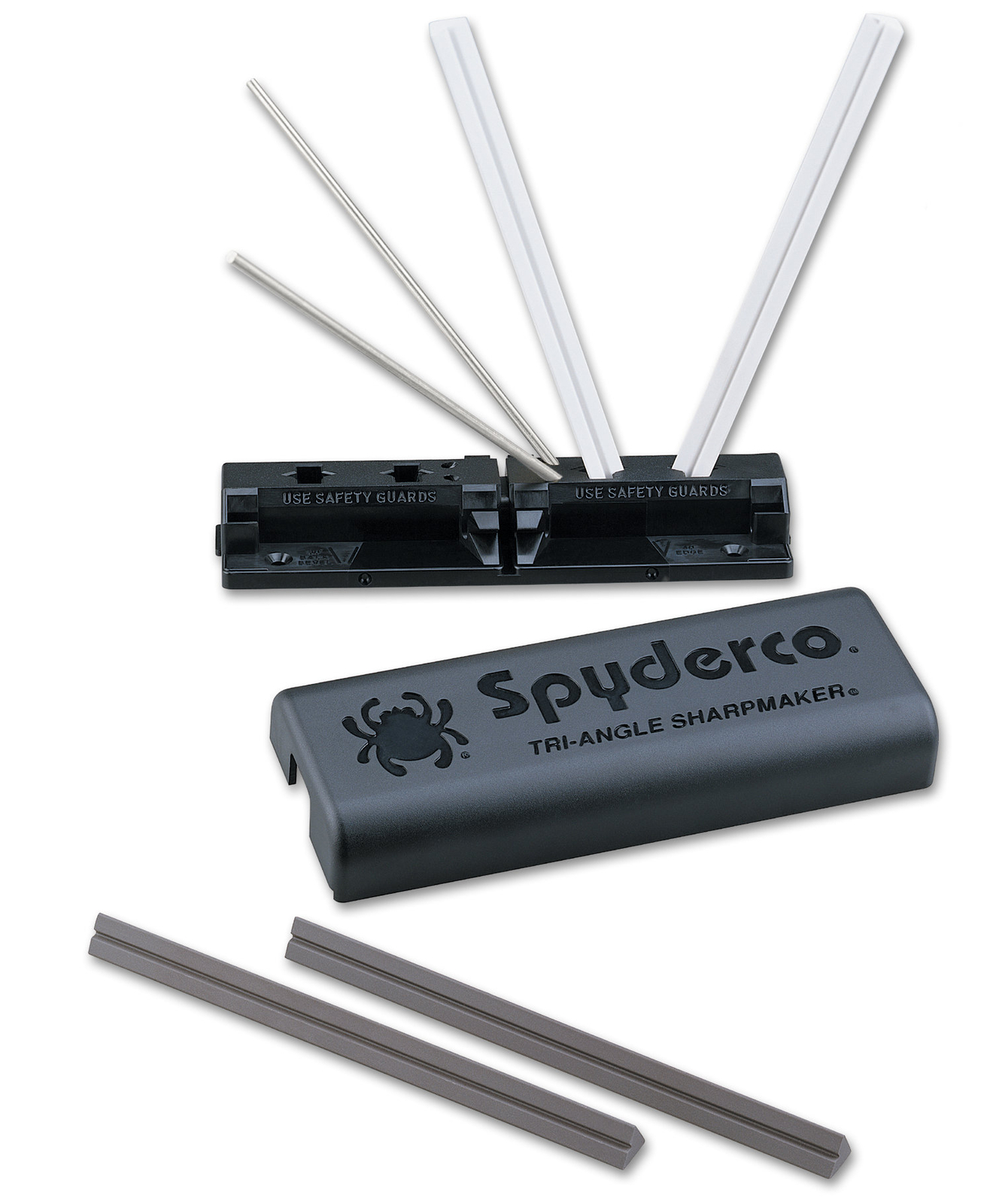 Spyderco Tri-Angle Sharpmaker Knife Sharpening Set- Fine and Medium Grit - 204MF