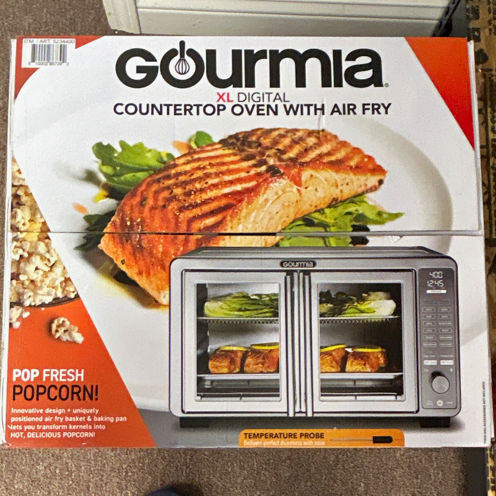 Gourmia XL Digital Countertop Oven Air Fryer 1700W Stainless Steel Silver Gourmia XL Digital Countertop Oven Air Fryer 1700W Stainless Steel Silver