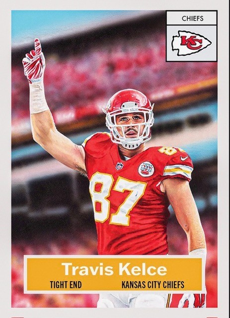 TOPPS NFL FOOTBALL LIVING SET CARD KANSAS CITY CHIEFS TRAVIS KELCE #3