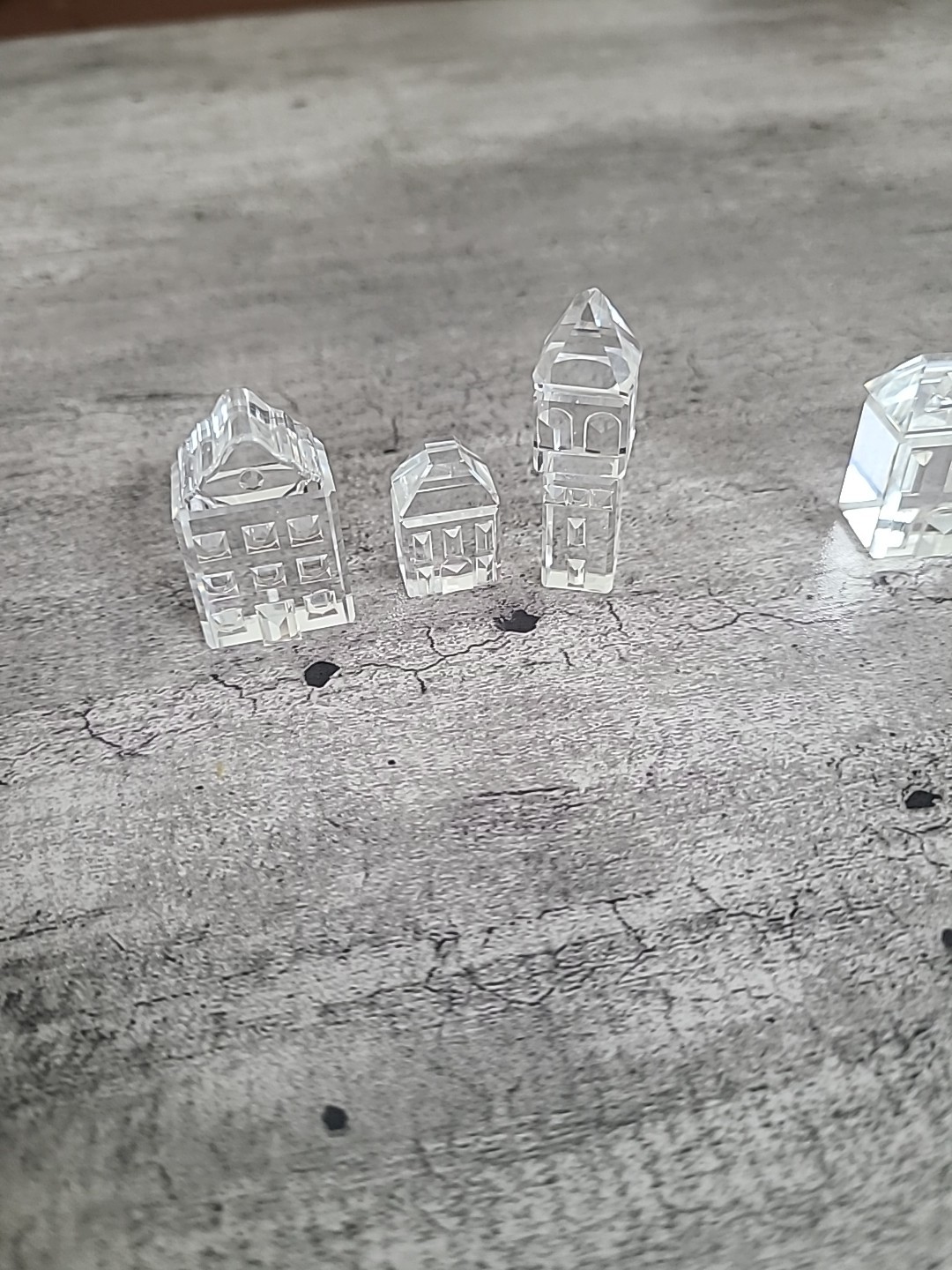 Swarovski 6pc Crystal City Mint Without boxes Swarovski 6pc Crystal City Mint Without boxes
