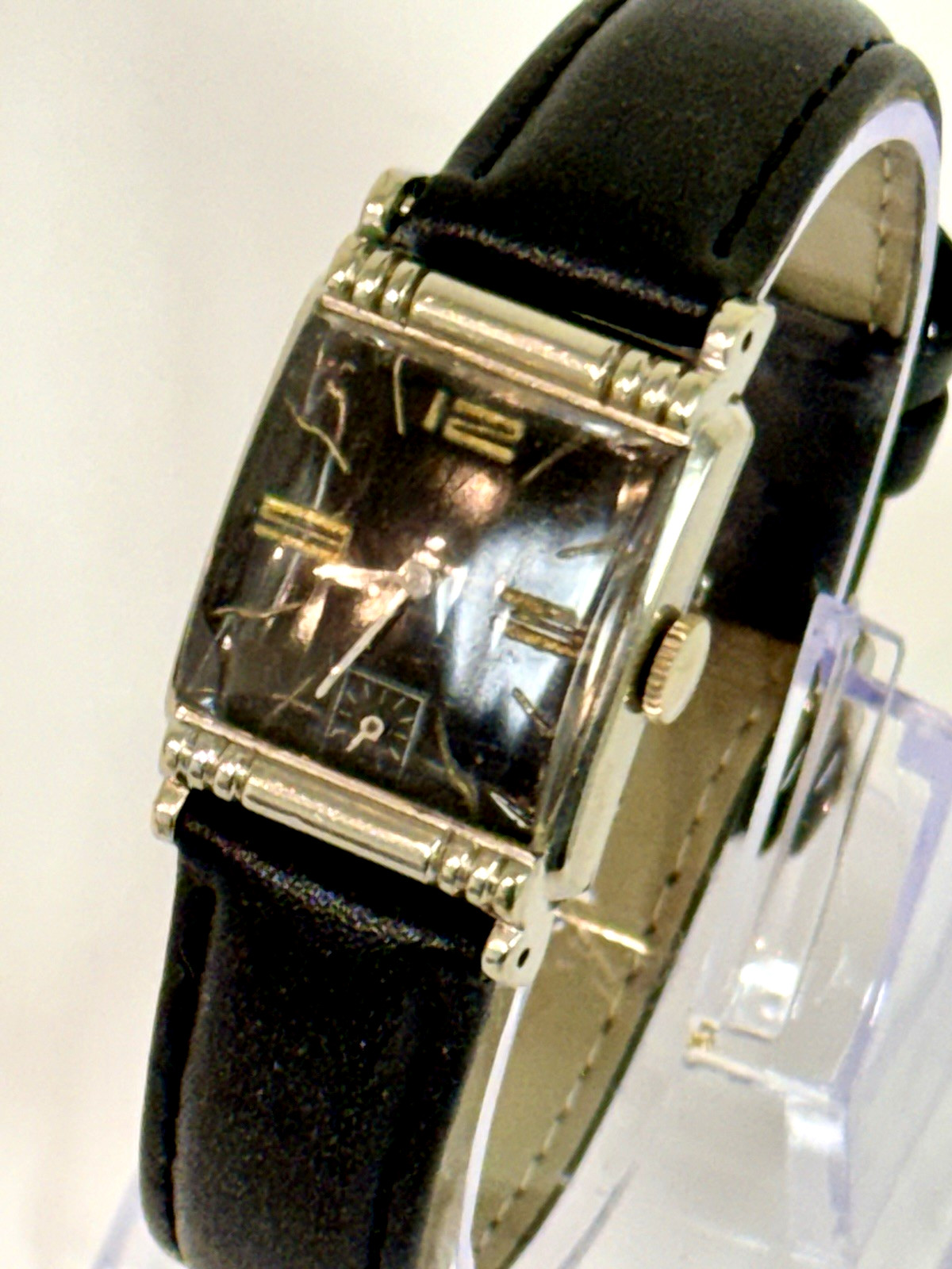VINTAGE 1950\'S ELGIN 17J 10K RGP WHITE GOLD MANUAL WIND MEN\'S DRESS WATCH RUNS VINTAGE 1950\'S ELGIN 17J 10K RGP WHITE GOLD MANUAL WIND MEN\'S DRESS WATCH RUNS