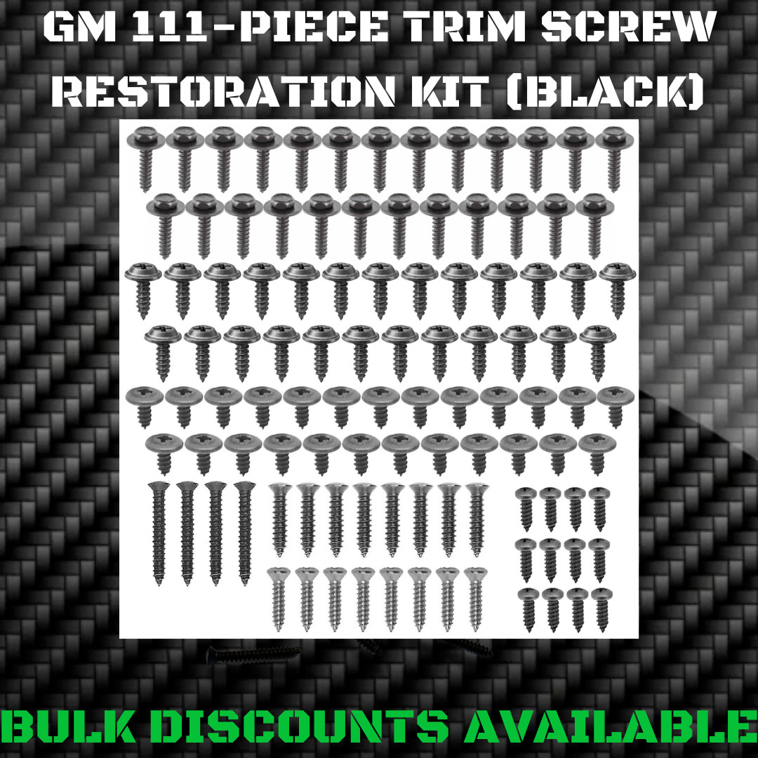 1967-2002 GM F BODY Interior Exterior Molding Engine Bay Trim SCREW KIT  OEM