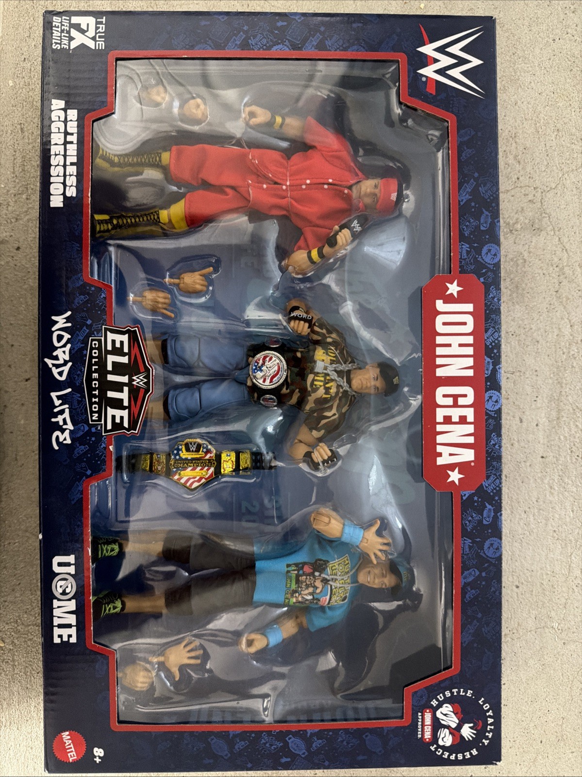 WWE John Cena Elite Collection 3-Pack Action Figure Set by Mattel 2025 NIB