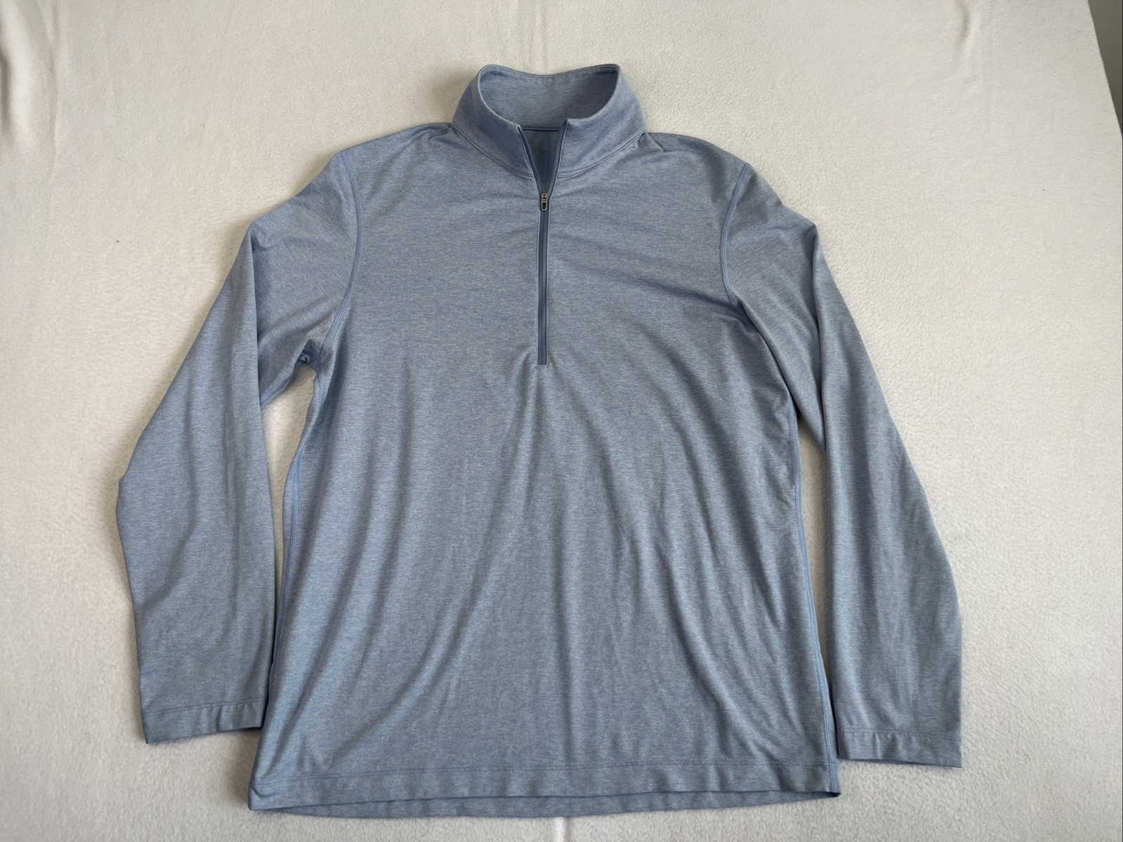 Lululemon Mens Soft Jersey 1/2 Zip Pullover Size Medium Lightweight Stretch Blue Lululemon Mens Soft Jersey 1/2 Zip Pullover Size Medium Lightweight Stretch Blue