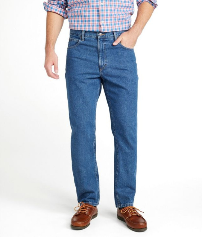 L.L.BEAN Men's Double L® Jeans, Classic Fit, Straight Leg, Stonewashed Denim (NE L.L.BEAN Men's Double L® Jeans, Classic Fit, Straight Leg, Stonewashed Denim (NE