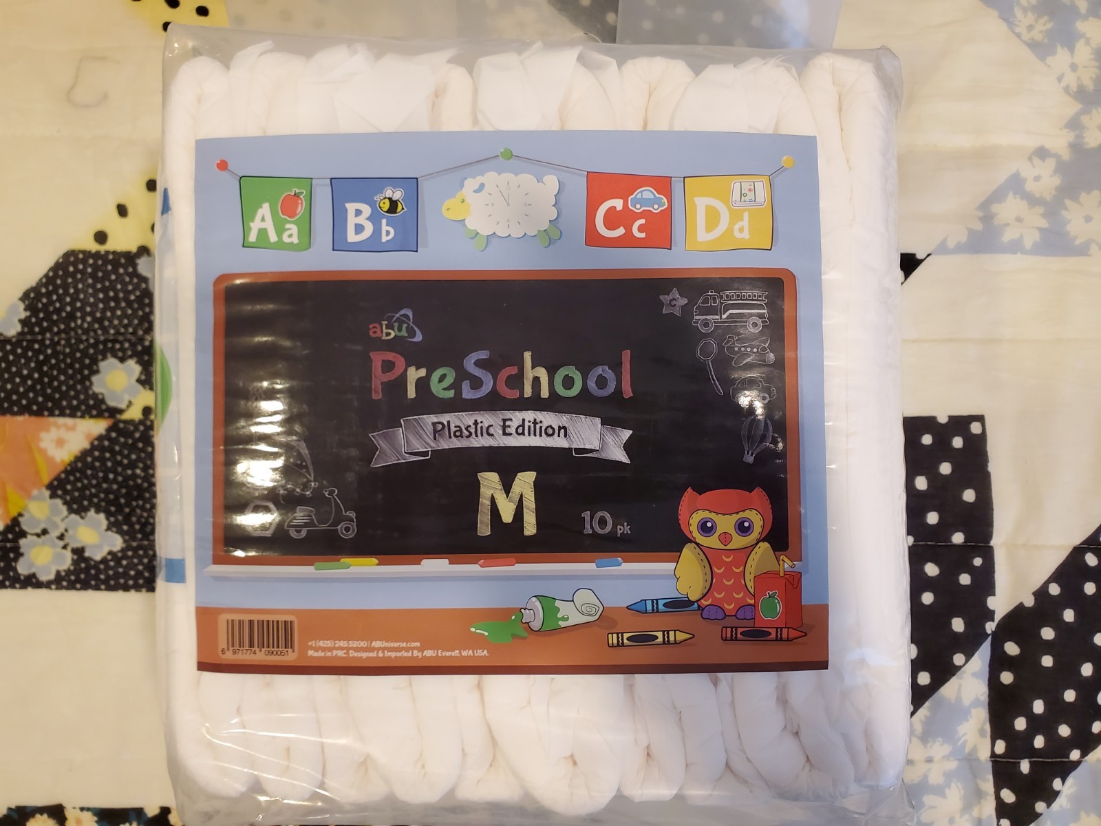 New ABU Preschool (4 tape) Plastic Edition Diapers Medium Rare