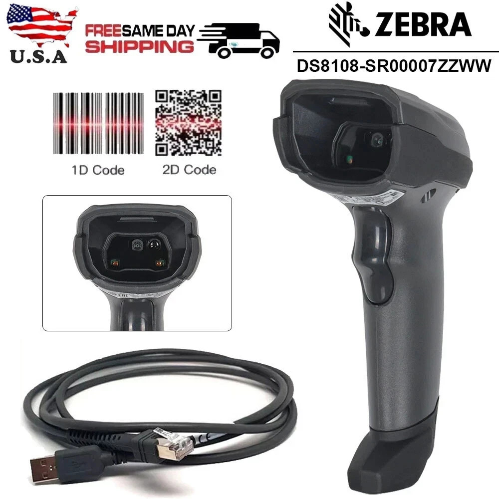 Zebra DS8108 Series Corded Barcode Scanner - new