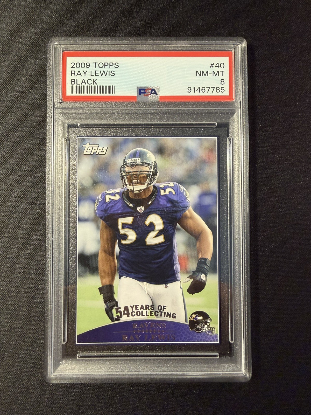 2009 Topps Black Ray Lewis /54 - PSA 8 2009 Topps Black Ray Lewis /54 - PSA 8
