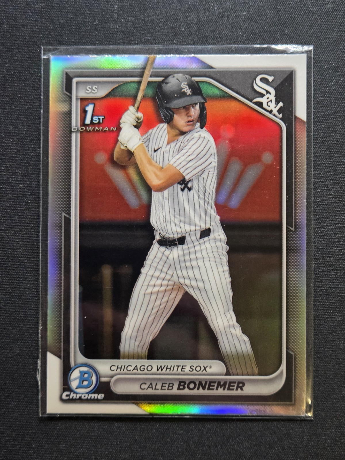 2024 Bowman Chrome 1st Refractor BDC-31 Caleb Bonemer White Sox