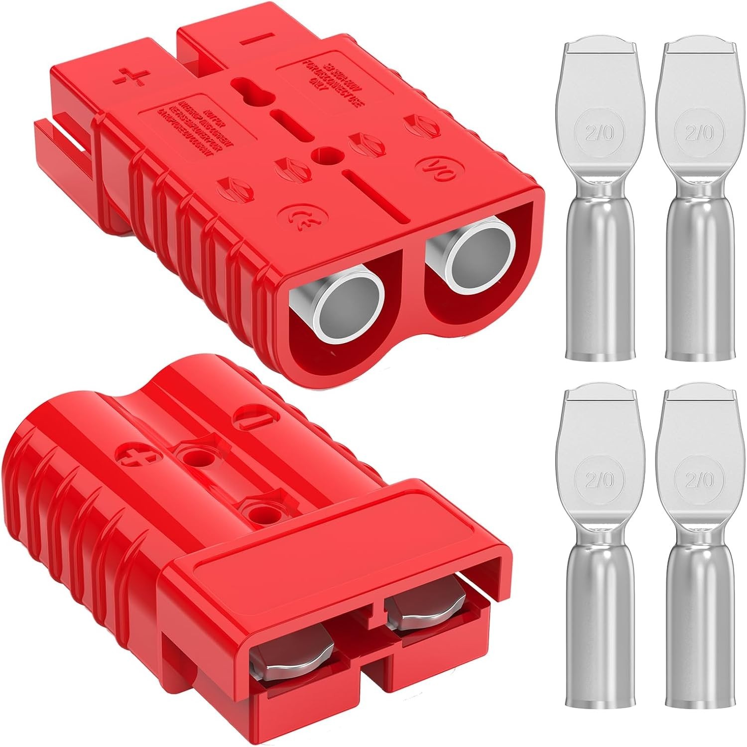 Anderson Connector, 350AMP Battery Quick Connect Anderson Plug 2/0 AWG 12V-36V W Anderson Connector, 350AMP Battery Quick Connect Anderson Plug 2/0 AWG 12V-36V W