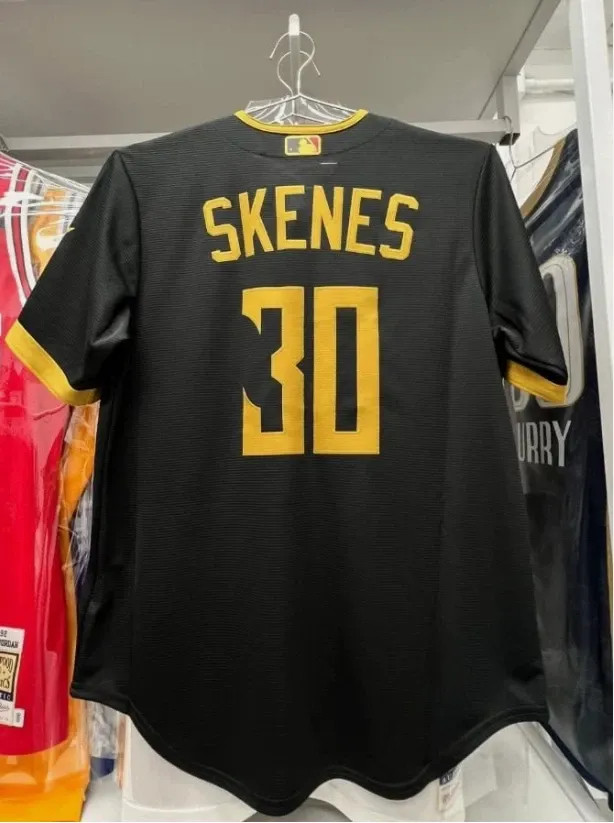 Men\'s Pittsburgh Pirates Paul Skenes #30 Black Baseball Jersey