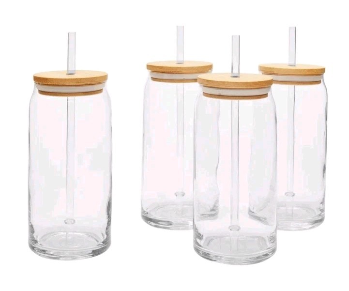 Mainstays Briar Can Glass Drinkware with Lids & Straws Set of 4 Viral Mainstays Briar Can Glass Drinkware with Lids & Straws Set of 4 Viral