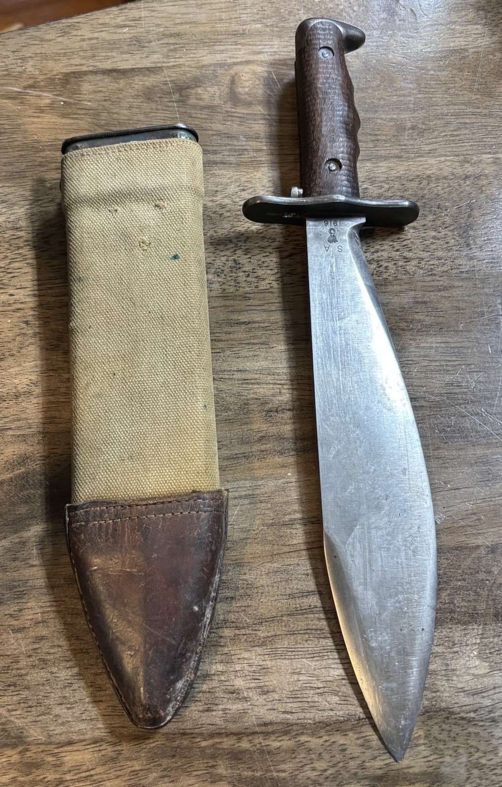 RARE WW1 Springfield Armory Bolo Fighting Knife ordnance bomb RARE WW1 Springfield Armory Bolo Fighting Knife ordnance bomb