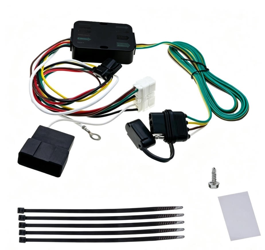 New 4-Way Flat Trailer Wiring Harness, Fits 2011-2017 Honda Odyssey Plug&Play