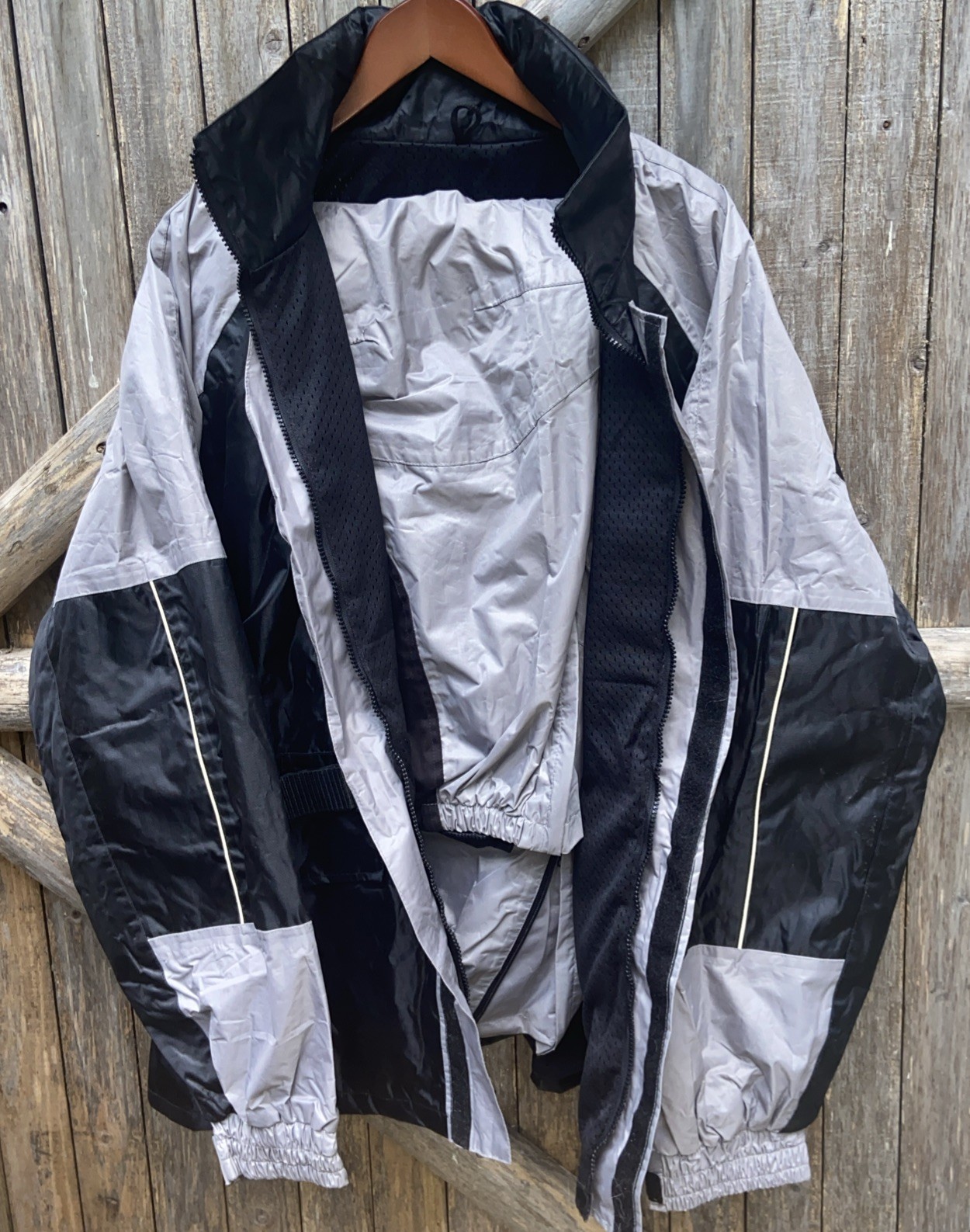 Daniel Donovan Mens Multi Weather Motorcycle Jacket And Pant  XXL Grey/Black