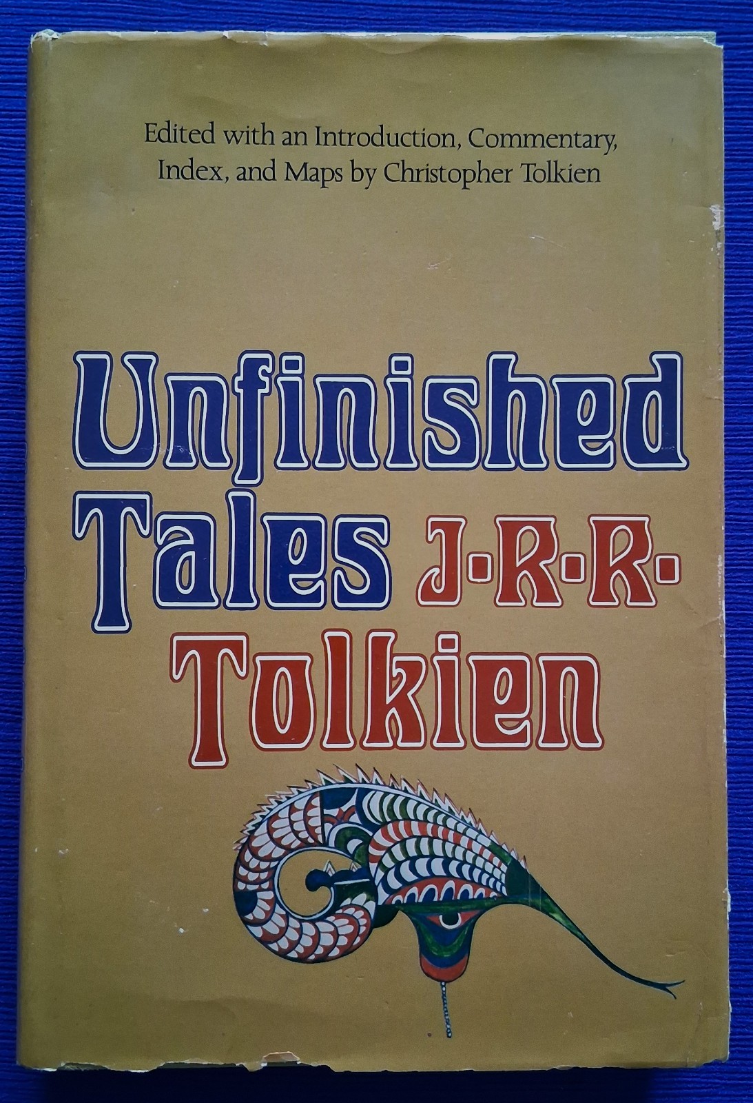 Unfinished Tales 1980 HC w/dj J R R Tolkien Houghton Mifflin Co 1st American ed