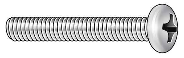 #5-40 x 3/8 in Phillips Round Machine Screw, Zinc Plated Steel, 100 PK #5-40 x 3/8 in Phillips Round Machine Screw, Zinc Plated Steel, 100 PK