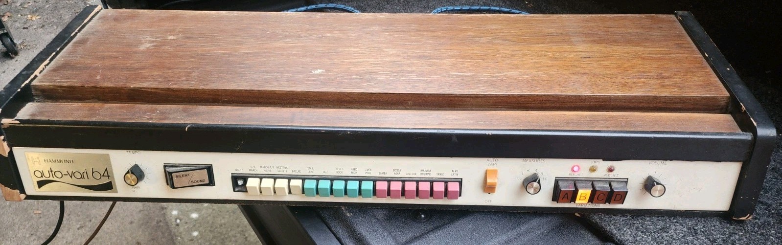 Vintage 1970s Hammond Auto-Vari 64 Analog Drum Machine  Working