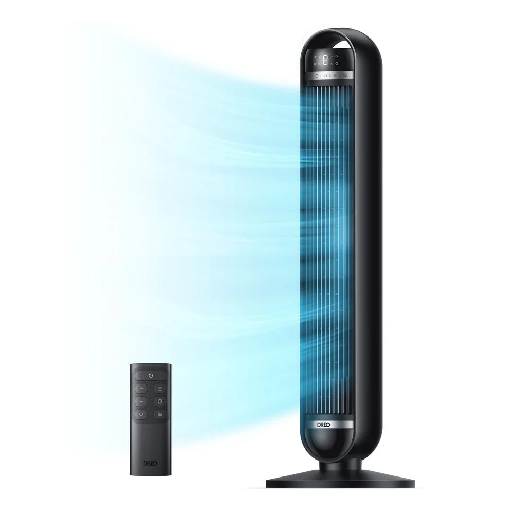 DREO DWTF14 Nomad DC Tower Fan, 36 in, Ultra Quiet Bladeless Floor Fan, 9 Speeds DREO DWTF14 Nomad DC Tower Fan, 36 in, Ultra Quiet Bladeless Floor Fan, 9 Speeds
