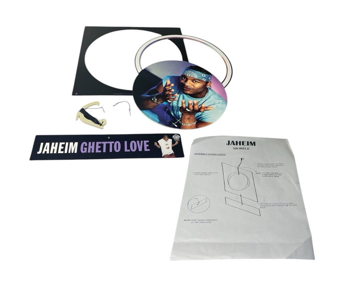 Vintage 2001 Jaheim Ghetto Love CD PROMO MOBILE DISPLAY w ALL PIECES LIMITED