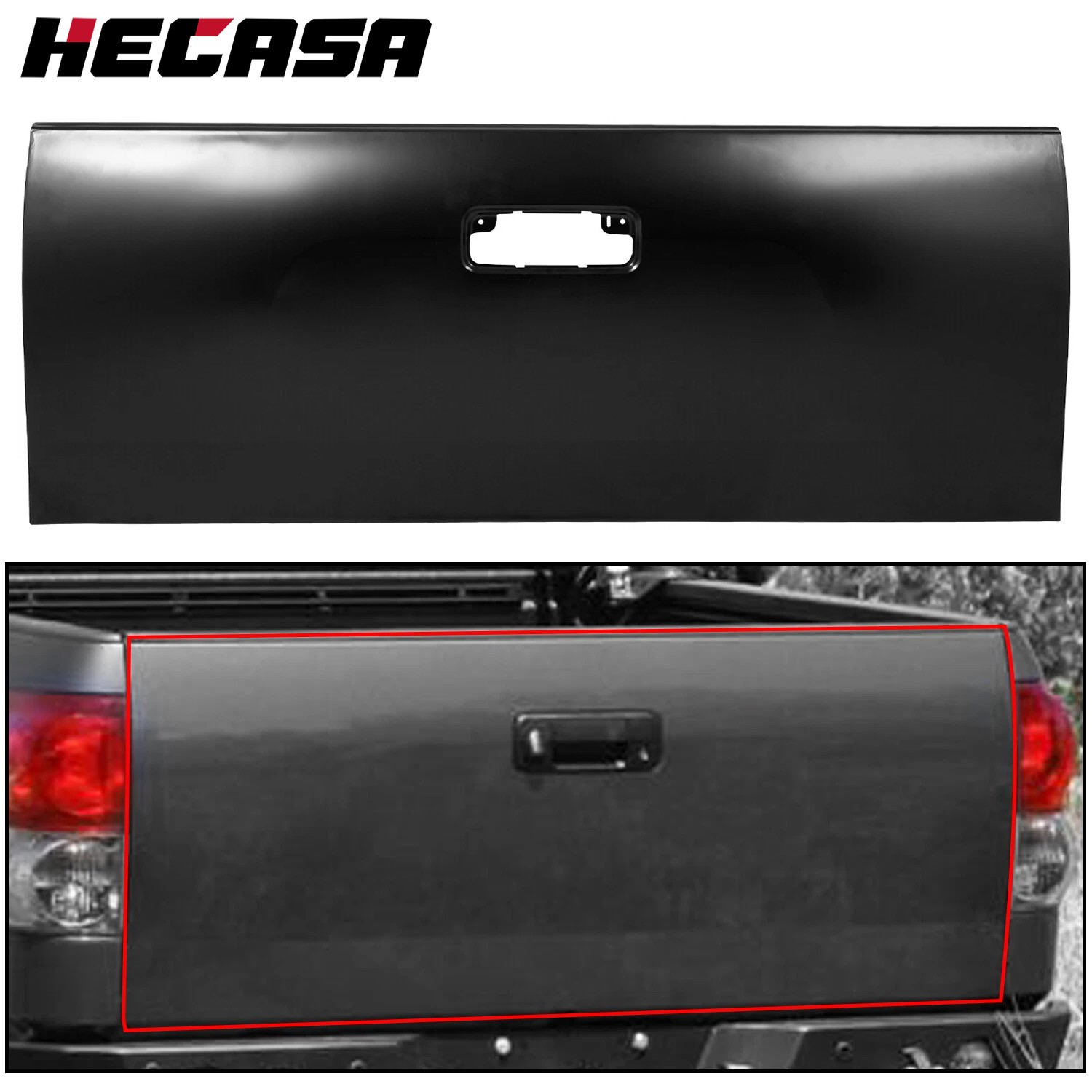 HECASA Primed Steel Rear Tailgate Shell For 2007-2013 Toyota Tundra Pickup HECASA Primed Steel Rear Tailgate Shell For 2007-2013 Toyota Tundra Pickup