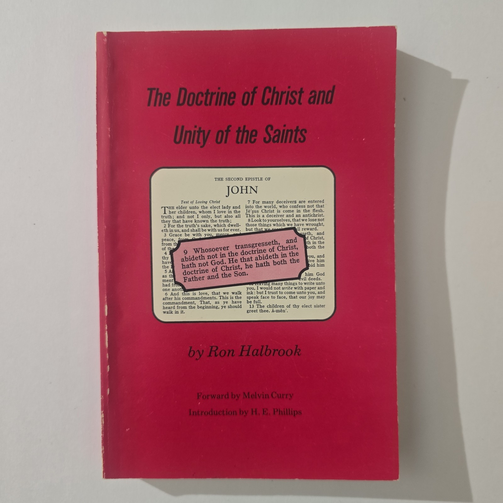 The Doctrine of Christ & Unity of The Saints - Church of Christ - Ron Halbrook