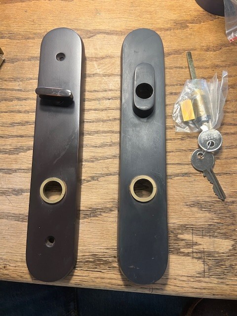 Marvin Active Door Handle Oil Rubbed Bronze  Handset for Active Doors keyed