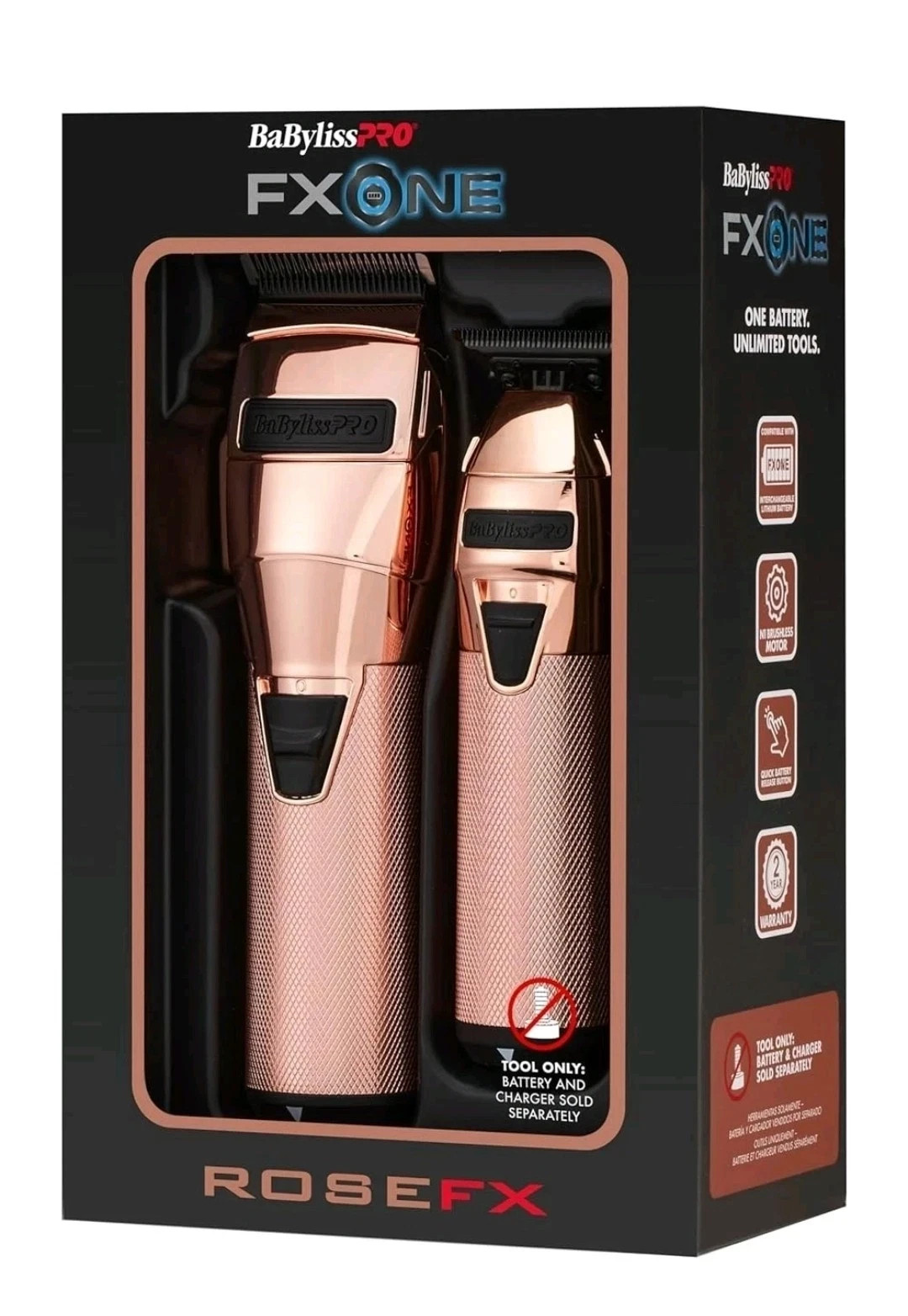 BaByliss PRO FXONE RoseFX Cordless Clipper & Trimmer FX1CTRGTO BaByliss PRO FXONE RoseFX Cordless Clipper & Trimmer FX1CTRGTO
