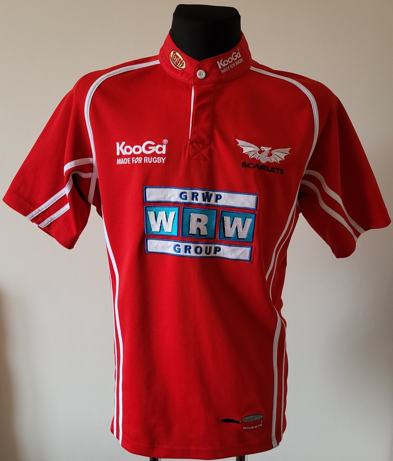 Scarlets 2005-2006 Home Rugby KooGa Jersey size Large Scarlets 2005-2006 Home Rugby KooGa Jersey size Large