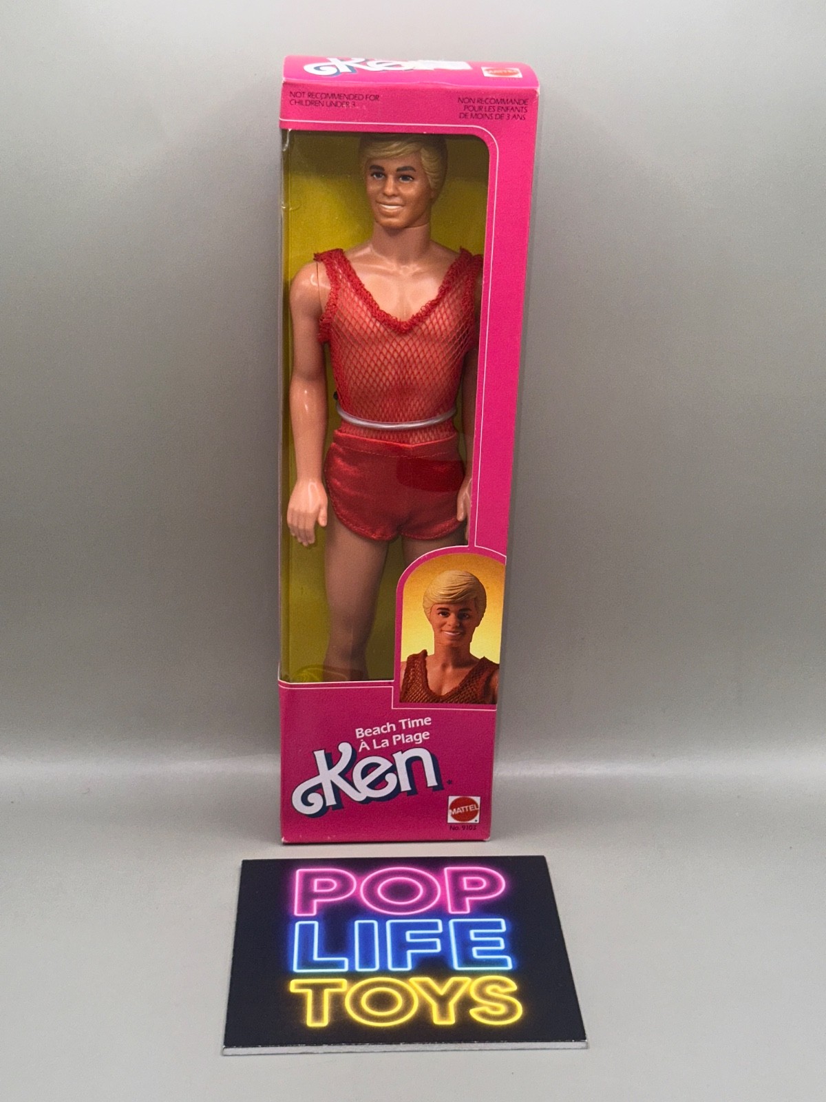 Vintage 1984 Mattel Barbie Foreign Issue “Beach Time A La Plage Ken” #9103 NRFB