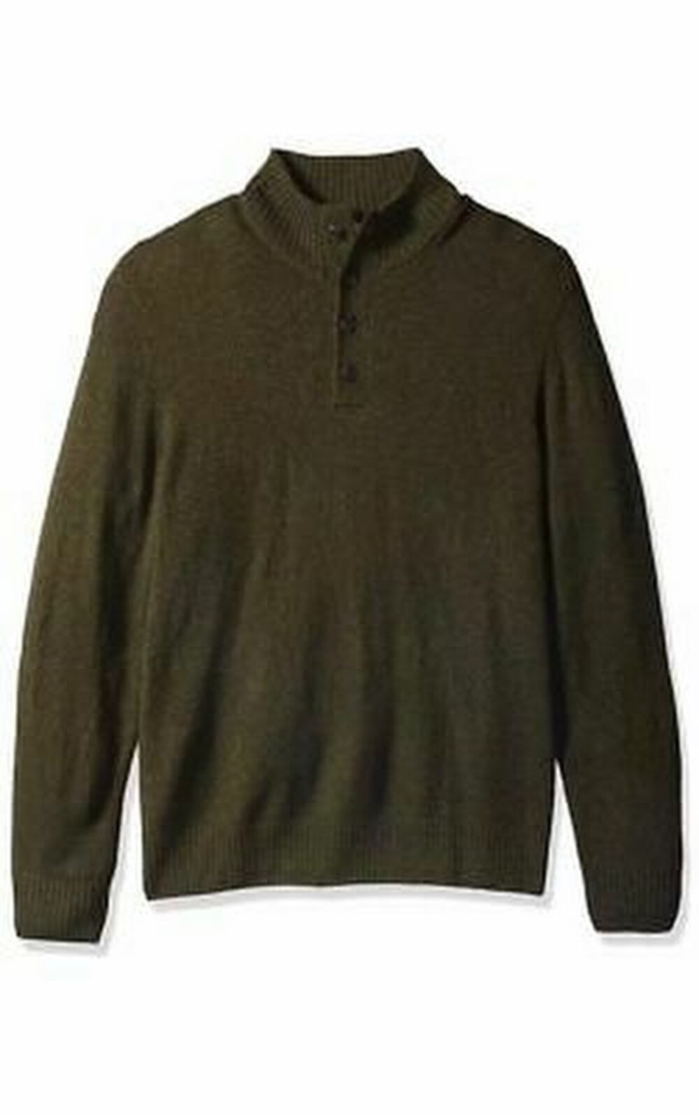Dickies Men\'s Big and Tall Solid Jersey Button Mock, Size 2X