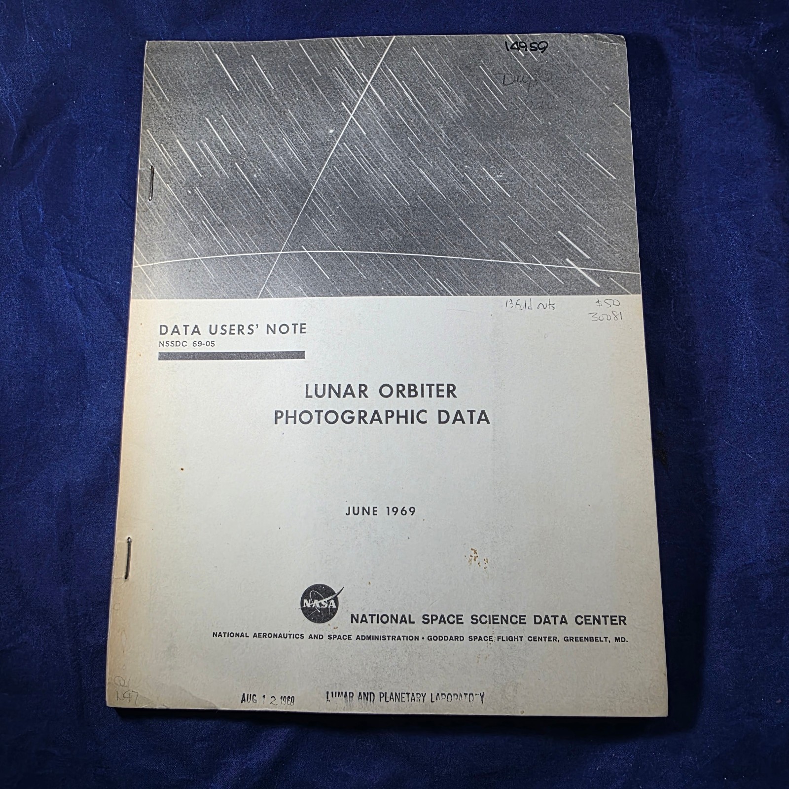 1969 NASA Lunar Orbiter Photographic Data NSSDC 69-05 Apollo Moon Foldout Maps