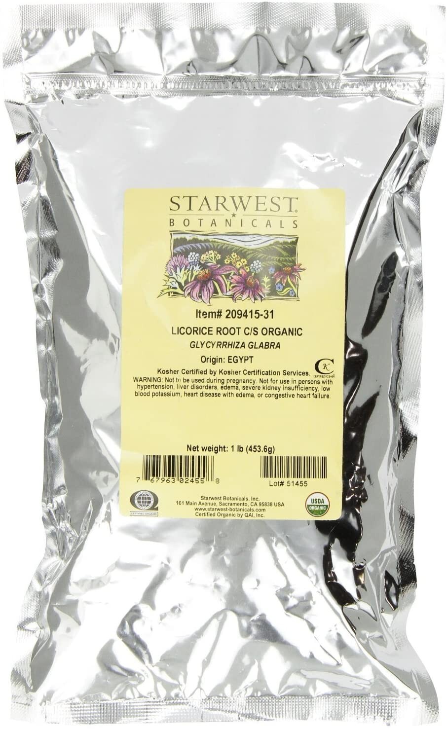 Starwest Botanicals Organic Peony Root (bai shao) Sliced 1lb (453.6g) Exp 9/2027 Starwest Botanicals Organic Peony Root (bai shao) Sliced 1lb (453.6g) Exp 9/2027
