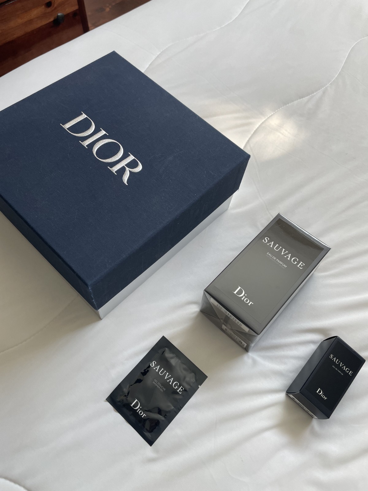Dior Sauvage Eau de Parfum  3.4oz 100ml men\'s spray w .34oz 10ml spray