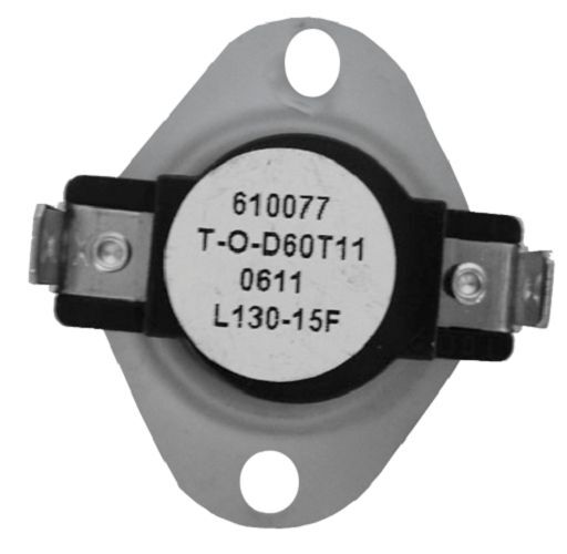 Supco L130 L-Series Snap-Action SPST Limit Control Thermostat, L130-15F