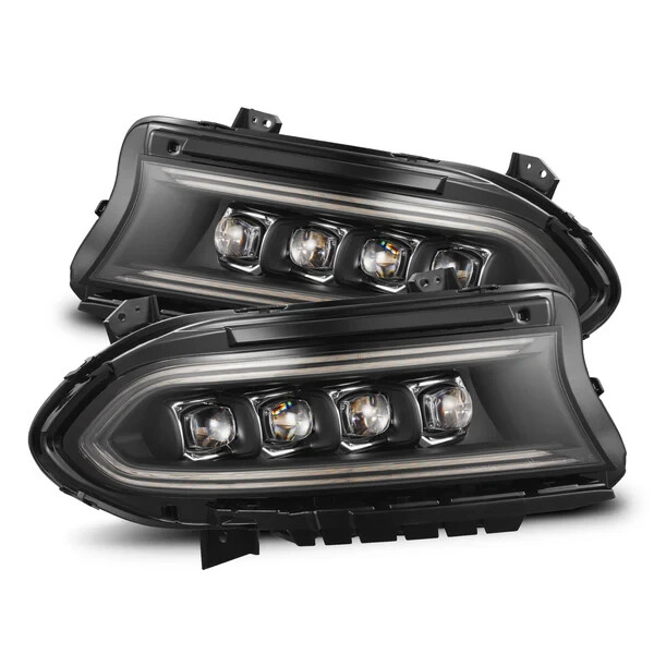 For 15-23 Dodge Charger Nova Black Housing LED Projector Headlights Headlamps For 15-23 Dodge Charger Nova Black Housing LED Projector Headlights Headlamps