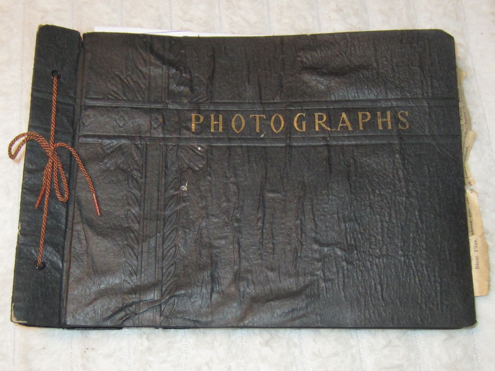 Vintage 1930-1940 Photo Album with 87 photos