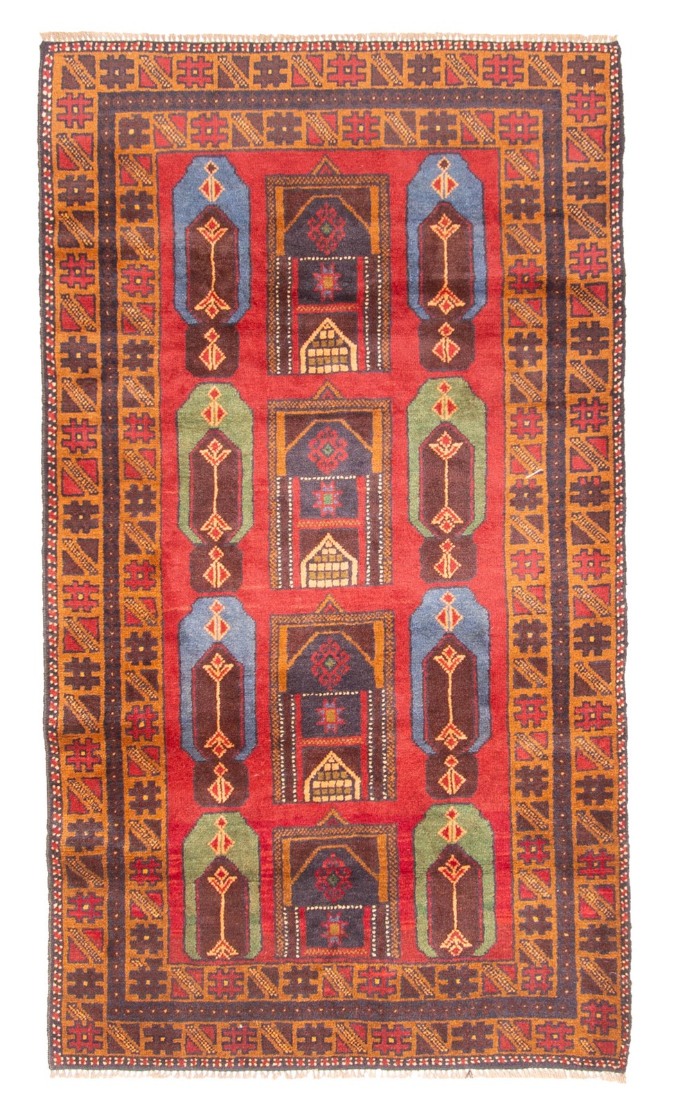 Traditional Vintage Hand-Knotted Area Rug 3\'5\