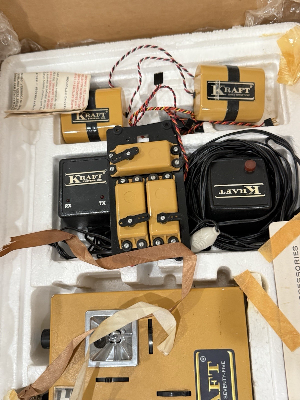 VINTAGE Kraft Series 75 RC Transmitter & Rec Switch Harness VINTAGE Kraft Series 75 RC Transmitter & Rec Switch Harness