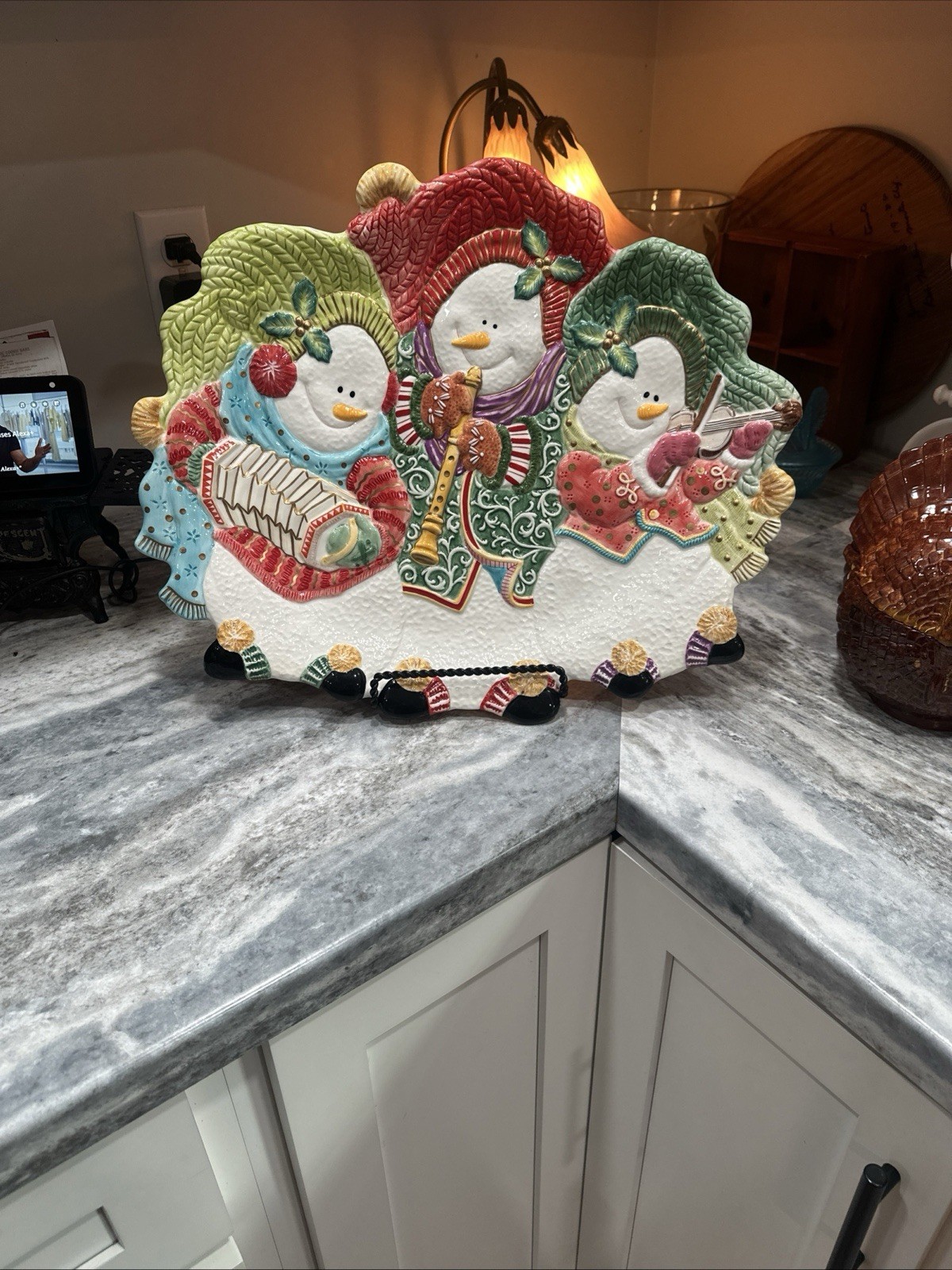 Fitz and Floyd Frosty Folks Platter or Wall Hanging Large 1996 Mint Fitz and Floyd Frosty Folks Platter or Wall Hanging Large 1996 Mint