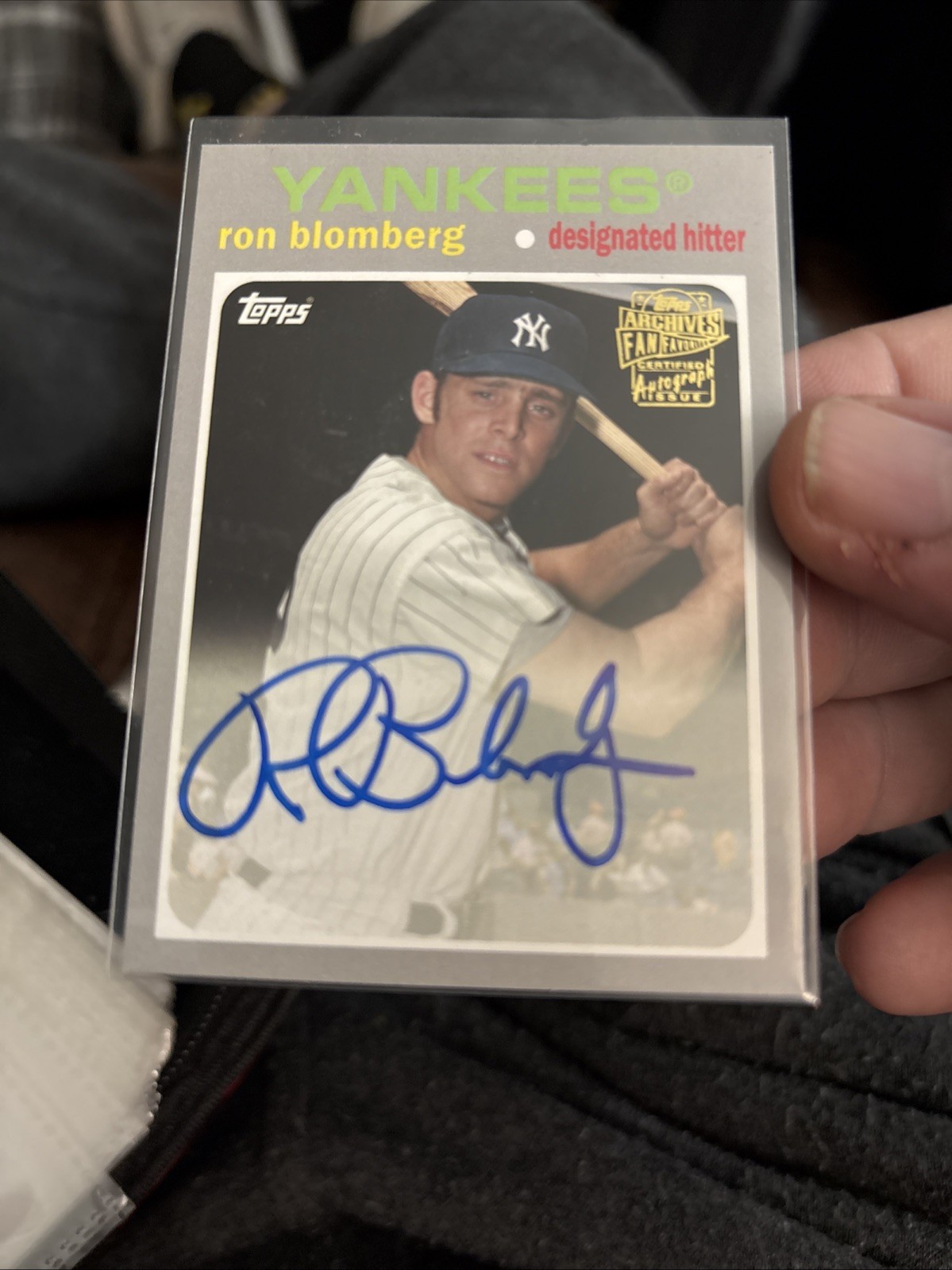 Ron Blomberg 2016 Topps Archives Fan Favorites FFA-RB Certified Autograph (15) Ron Blomberg 2016 Topps Archives Fan Favorites FFA-RB Certified Autograph (15)