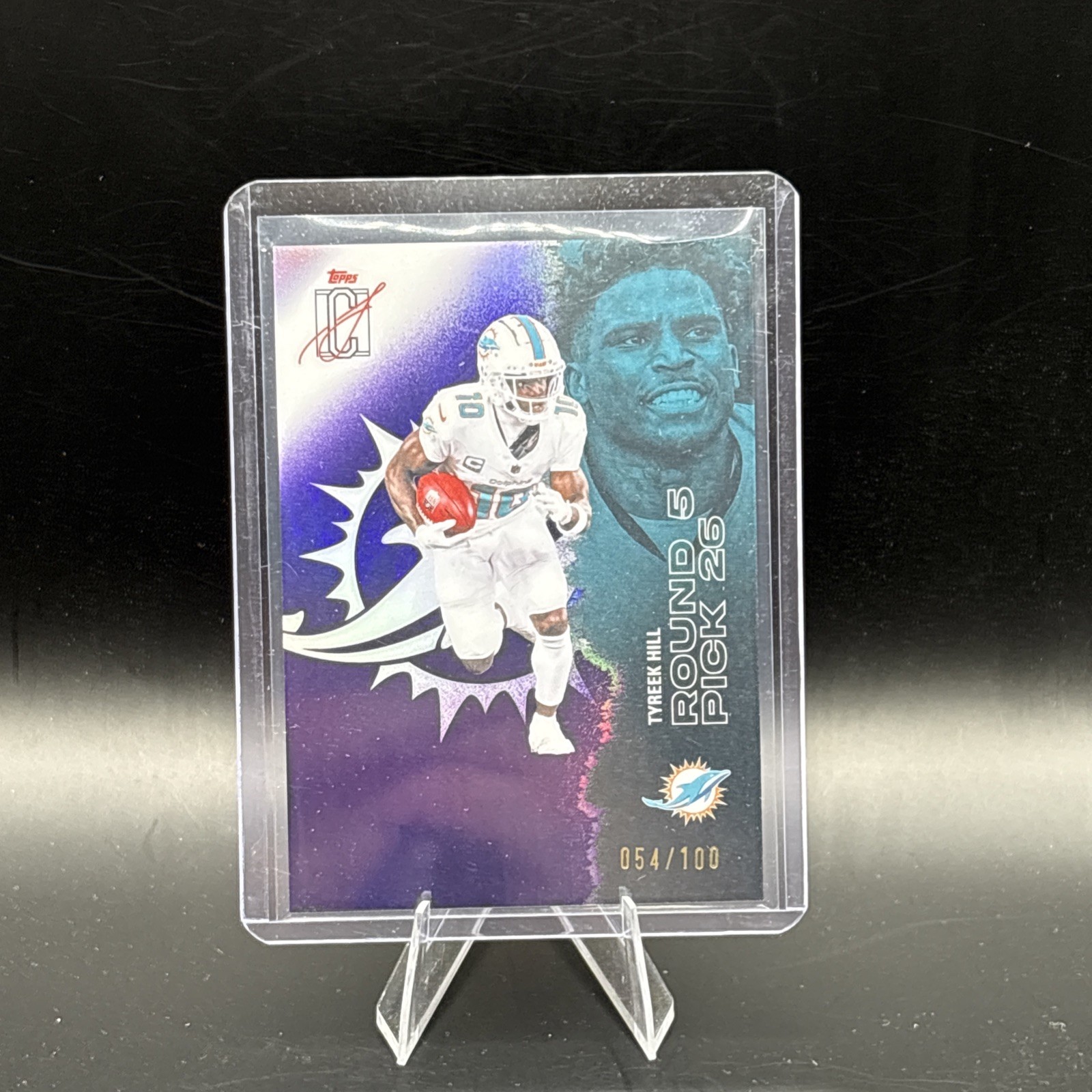 Tyreek Hill - 2025 Topps Signature Class Purple Chrome /100