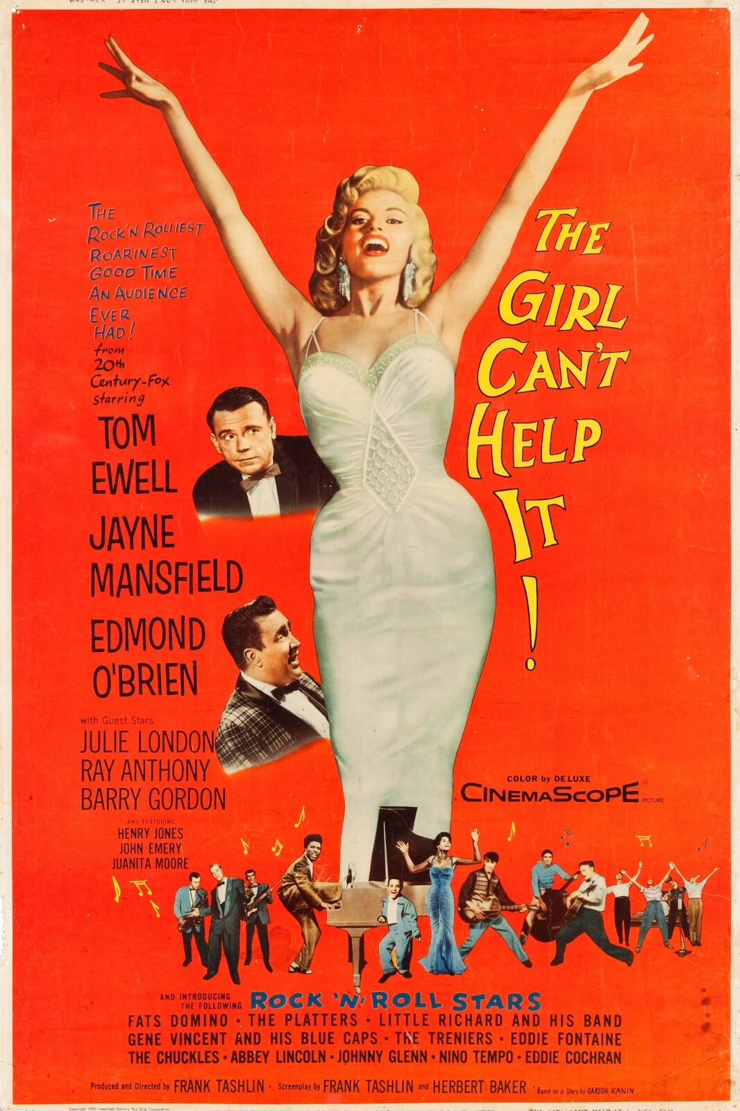 1956 The Girl Can\'t Help It Movie Poster 11X17 Jayne Mansfield Tom Ewell 🍿