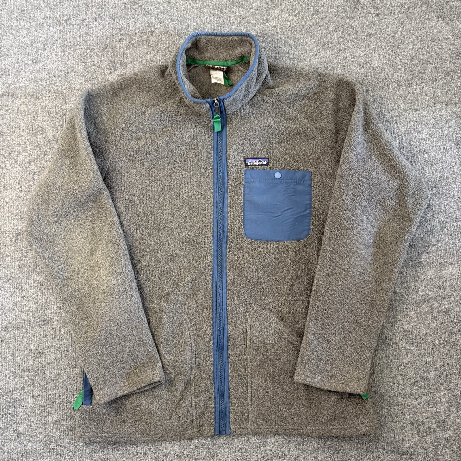 Vintage Patagonia Karstons Full Zip Synchilla Jacket Gray Men\'s Size Large Vintage Patagonia Karstons Full Zip Synchilla Jacket Gray Men\'s Size Large