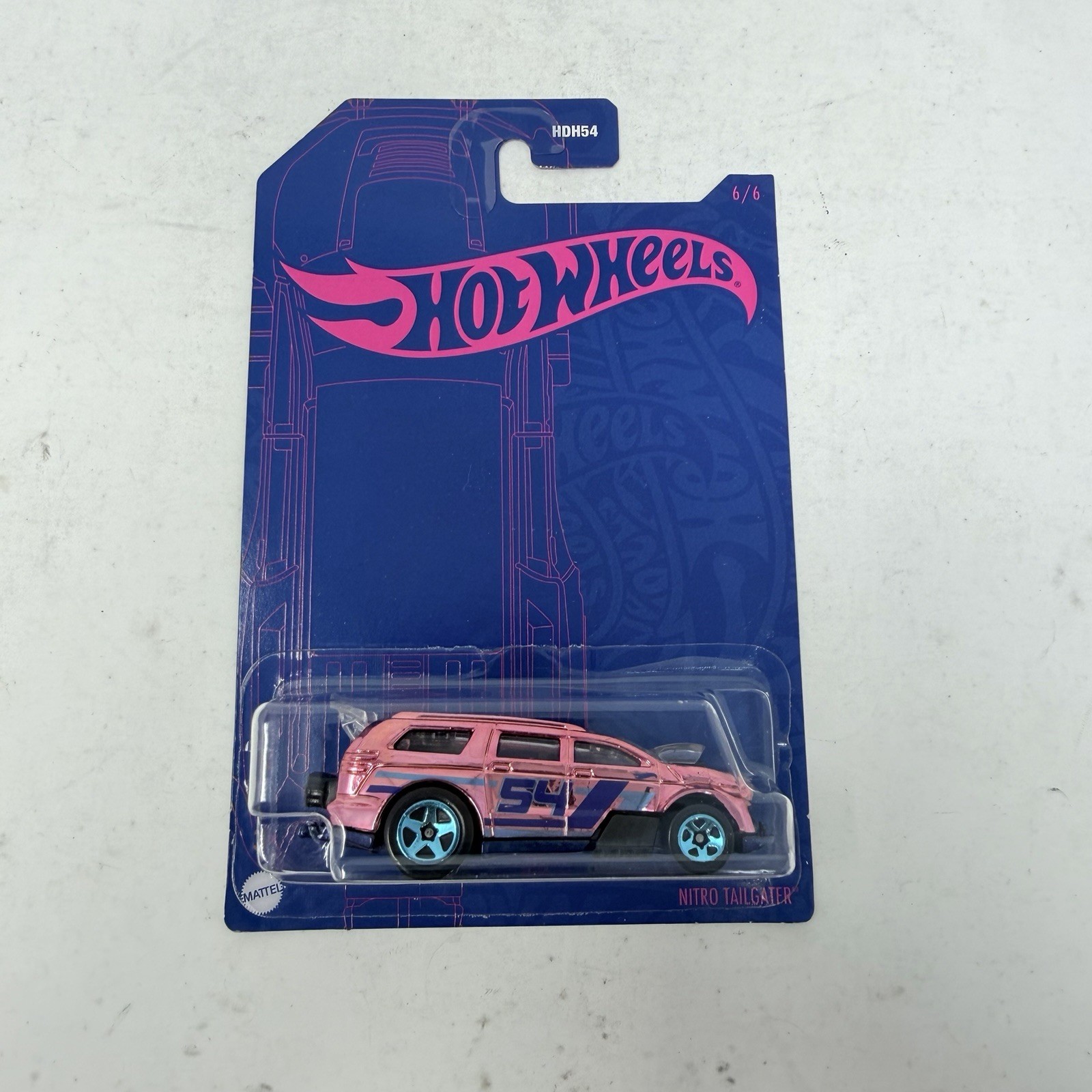 2022 Hot Wheels CHASE Pearl & Chrome Series 6/6 NITRO TAILGATER Pink Rare 2022 Hot Wheels CHASE Pearl & Chrome Series 6/6 NITRO TAILGATER Pink Rare
