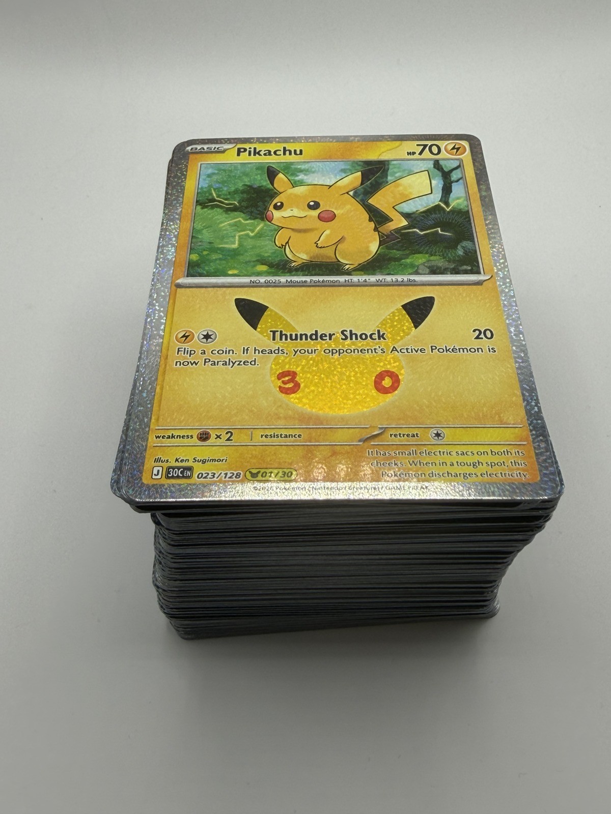 Pokemon Pikachu 30th Celebration Pick Your Card Complete Your Set 023-052/128